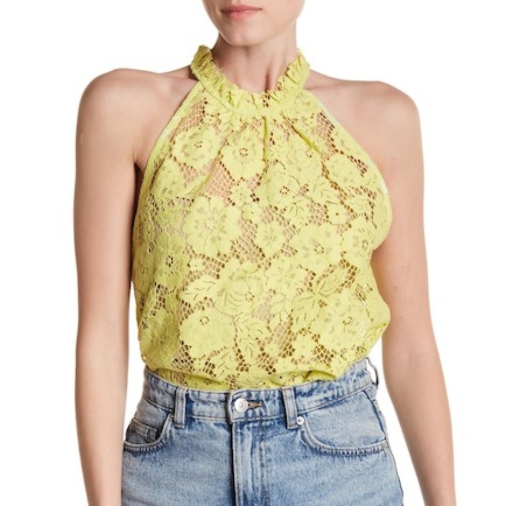 FREE PEOPLE Sweet Meadow Dreams Lace Top
